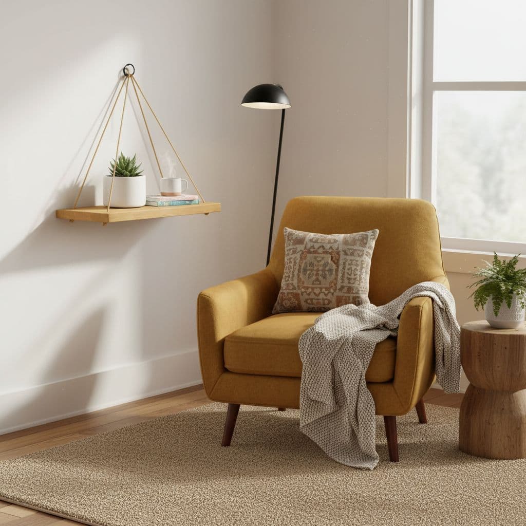 PRATELEIRA SUSPENSA MDP SISAL DECORAÇÃO RÚSTICA MODERNA PAREDE SALA QUARTO KIT PROMOÇÃO 1 2 3 4 UN