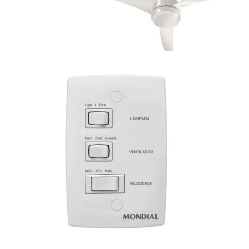 Controle De Velocidade Ventilador De Teto Mondial Vte-01 Vte-02