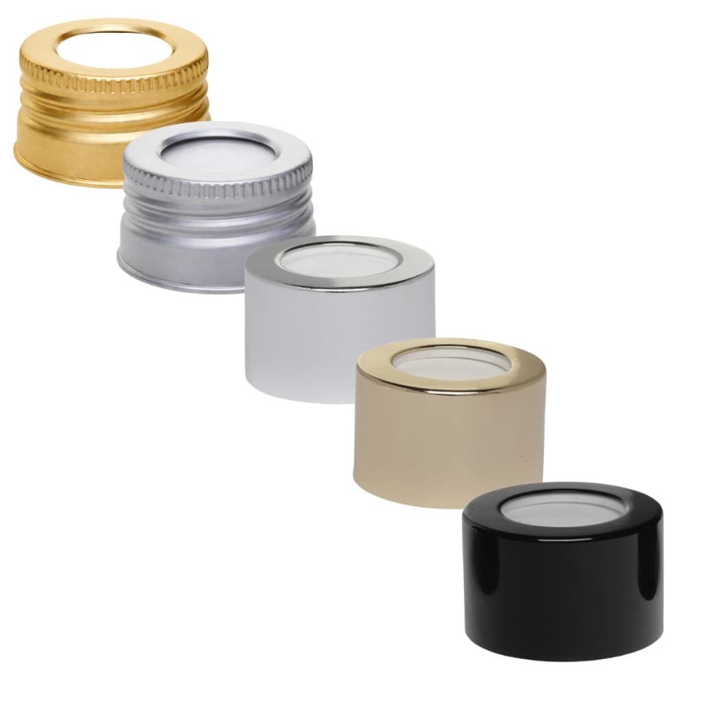 Kit 10 Tampas Luxo com Furo Rosca 28/410 Para Vidro Aromatizador de Ambiente Harmonia Aromas