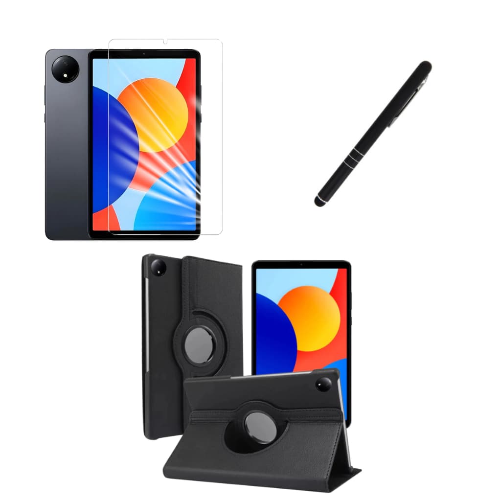 Kit Completo Capa Giratória + Película + Caneta Para Xiaomi Redmi Pad SE 8.7