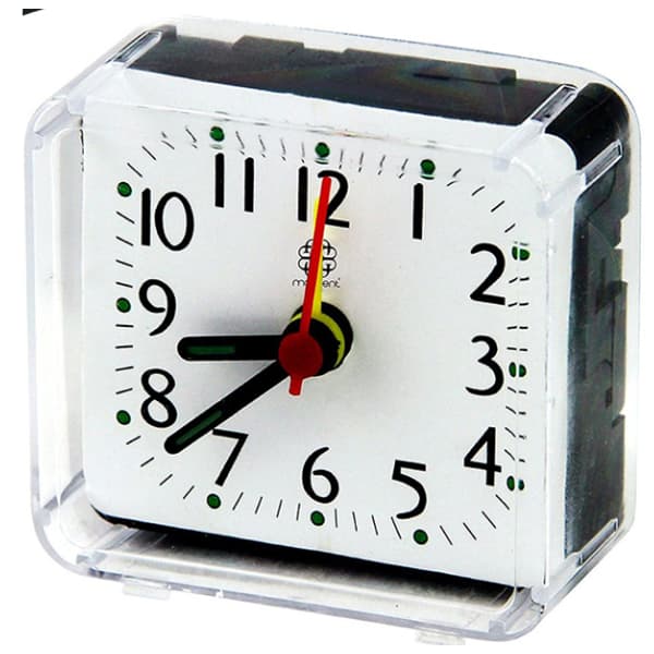 Relógio De Mesa Despertador Pequeno Analógico Retro Quartzo