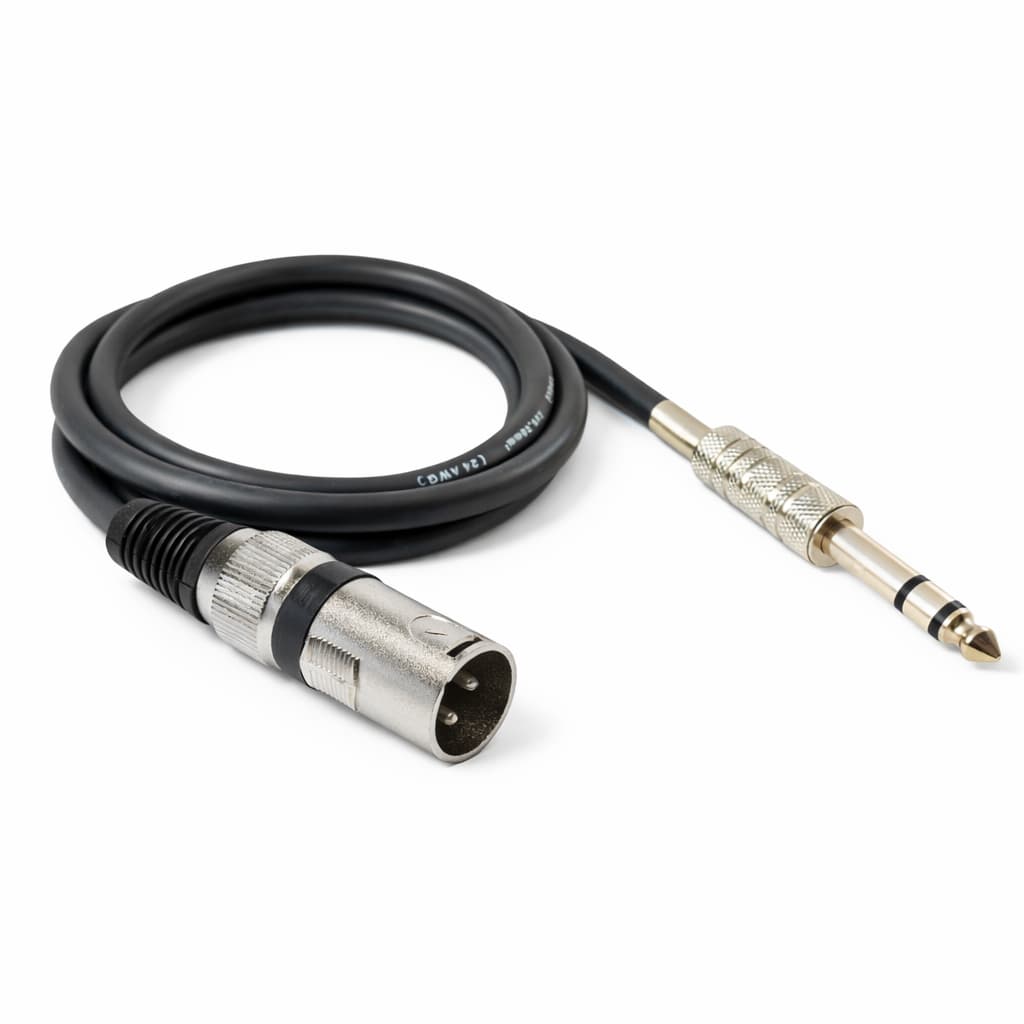 Cabo P10 Stereo X Xlr Macho Balanceado Som Profissional