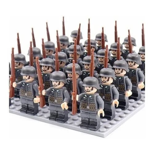 24 Soldados - 2 Guerra Mundial WW2 Blocos de Montar