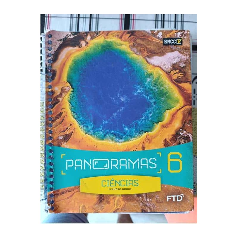 Livro Ciências 6 Ano Panoramas Leandro Godoy 2019, Usado em bom estado de conservação
