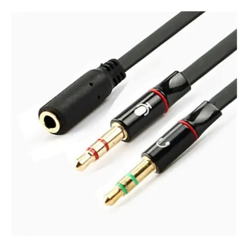Cabo Adaptador P3(p2 Combo)p/ Fone E Microfone Headset 20cm