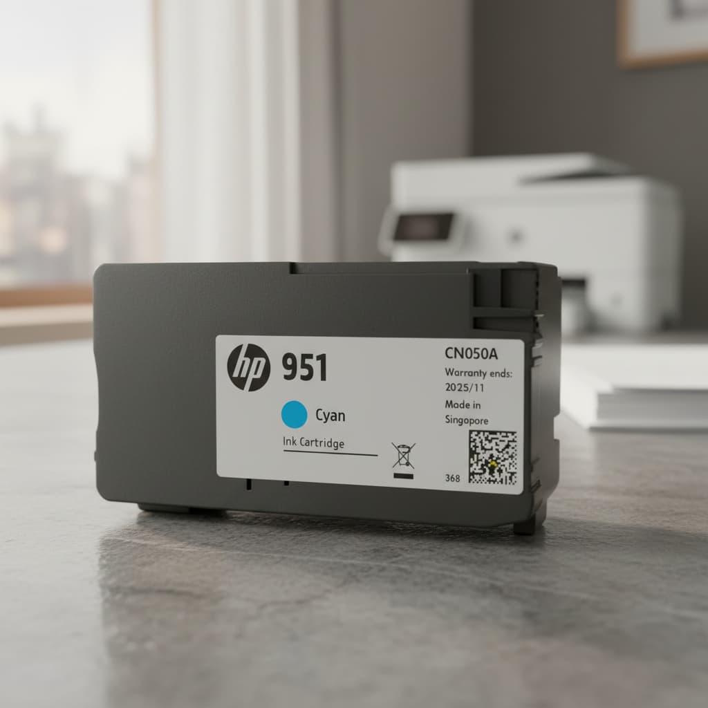 Cartucho HP 951 Recarregável CN046AL Ciano Não remanufaturado Original Usado