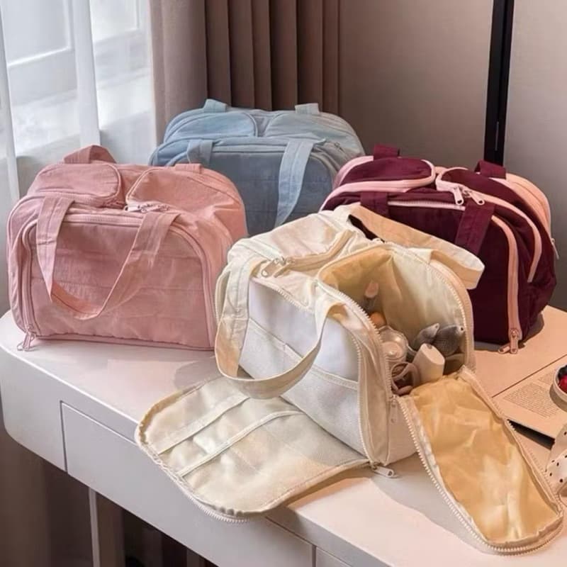 Bolsa de Maquiagem Multifuncional Com Grande Capacidade Para Viagem e Higiene