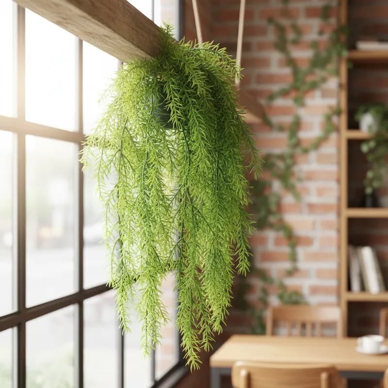 Planta Artificial Pendente De Alecrim Real Toque