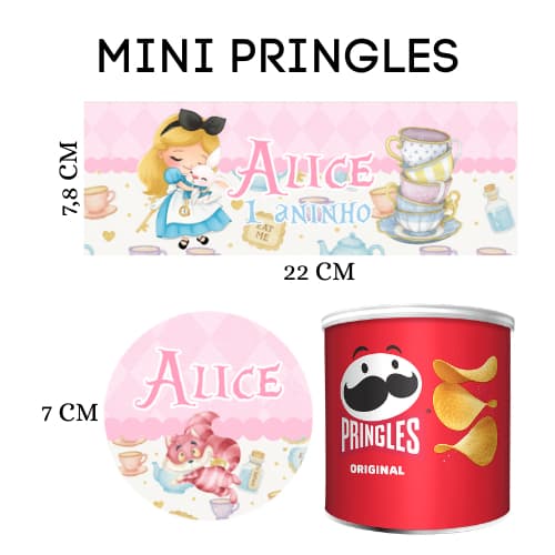 Rótulo para Mini Pringles Personalizado | Lembrancinha Infantil Festa Aniversário – Qualquer Tema