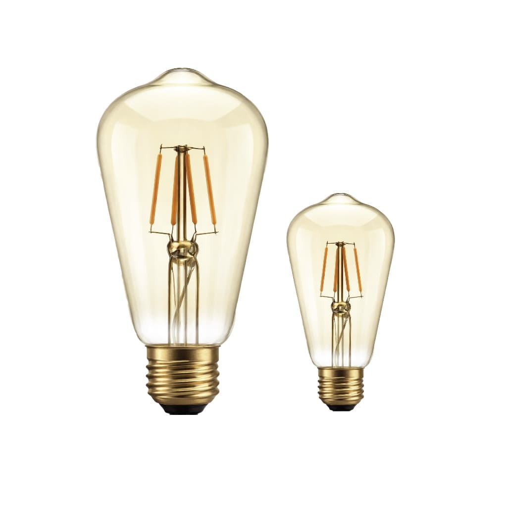 Kit 2 Filamento led 4w st64 E27 2200k Bivolt lampada Vintage Retro