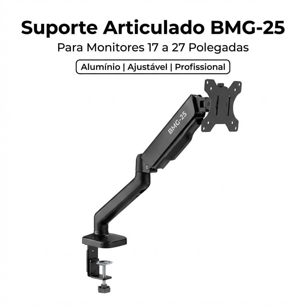 Suporte Articulado Monitor 17-27" Alumínio BMG-25
