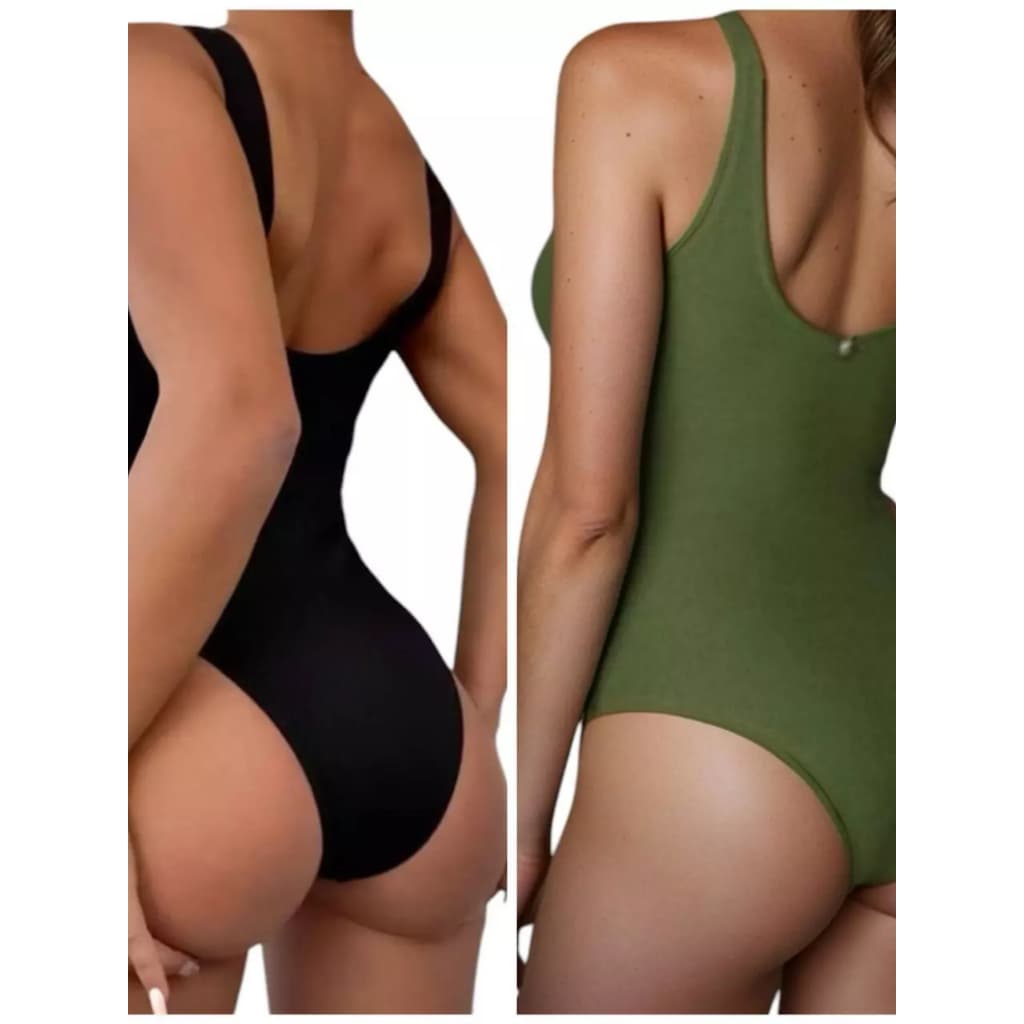 Body Bori Maiô Feminino Costa Nua Alça Grossa