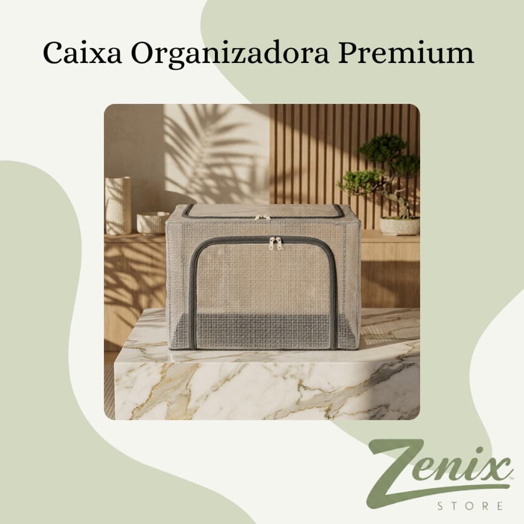 Caixa Organizadora Grande Dobrável Reforçada Para Closet Edredom E Roupa Organização