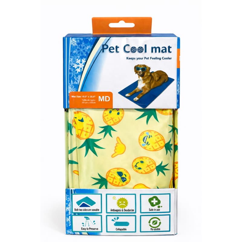 Tapete Gelado para Cachorro e Gato Refrescante Pet Cooling Mat 50x65cm Dobrável Reutilizável Anti Calor Verão. Original