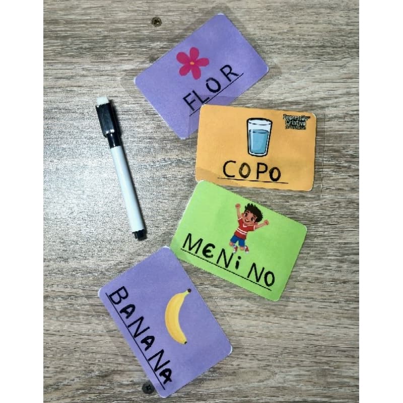 CARDS COMPLETE COM AS VOGAIS - ALFABETIZAÇÃO