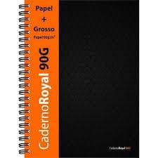 Caderno Royal 90grs 80fls SEM Pautado - 205mm x 280mm - Royal Paper