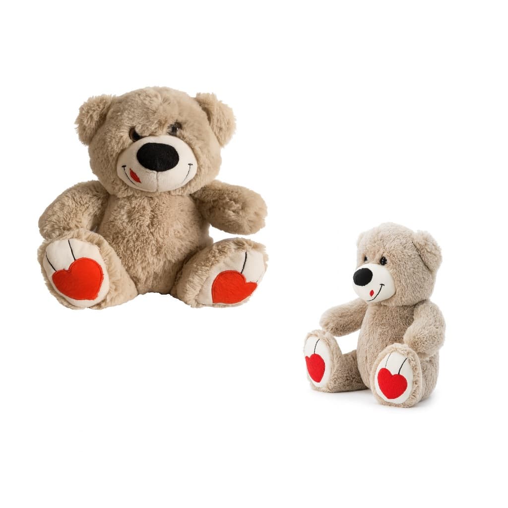 Urso De Pelúcia Beijinho Caqui P W.u