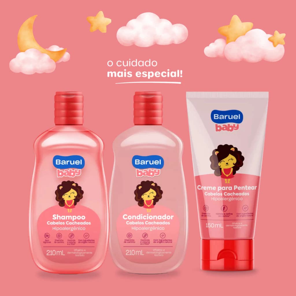 KIT BARUEL BABY CABELOS CACHEADOS