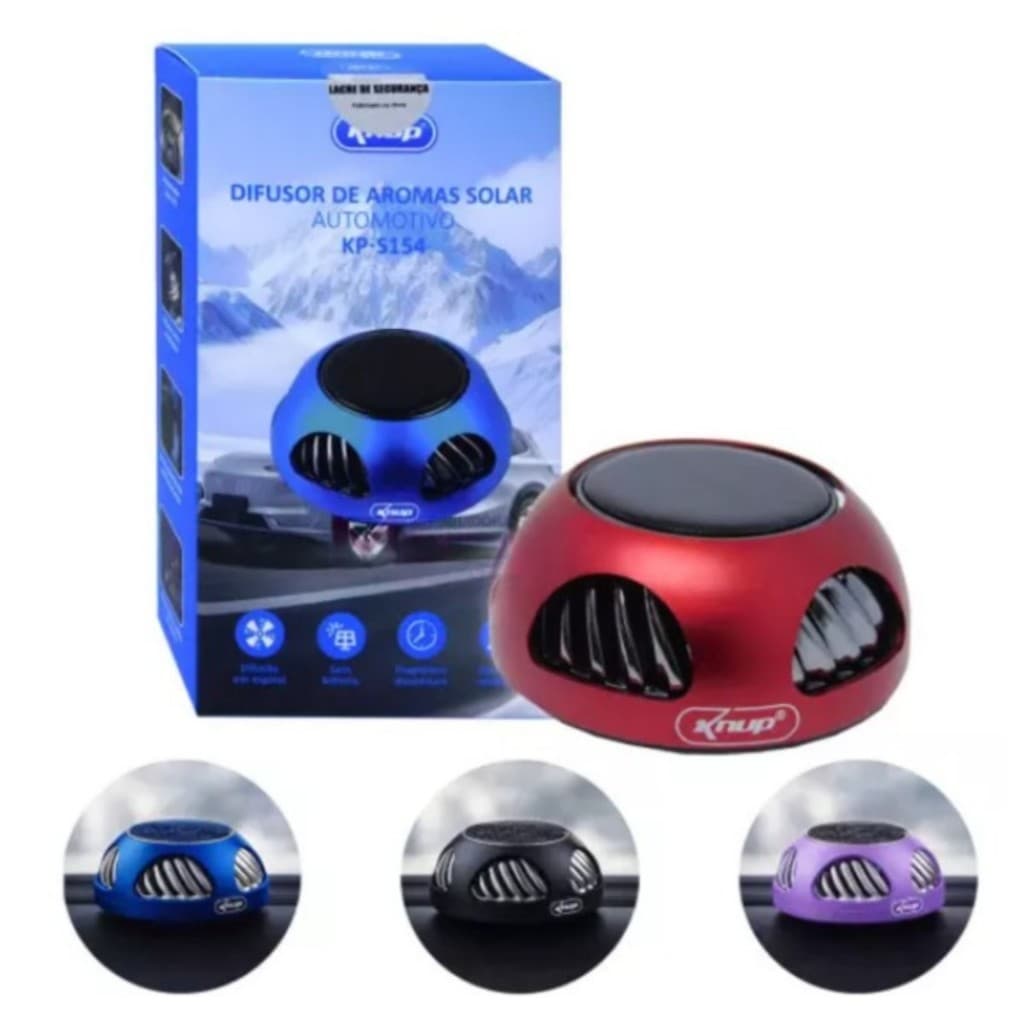 Aromatizador Automotivo Solar Veicular Cheirinho Carro Novo Compacto Discreto