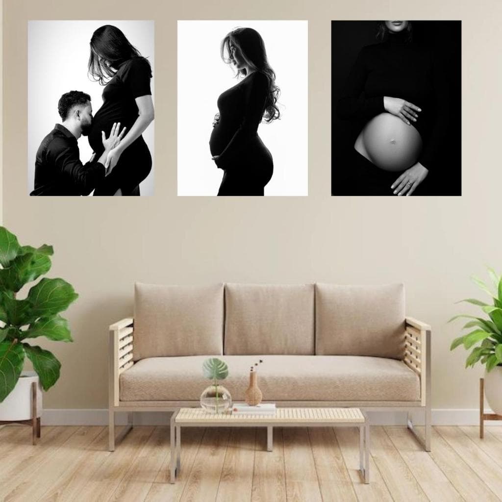 Quadros personalizados com sua fotos mosaico 3 peças decoração sala quarto presente lembranças