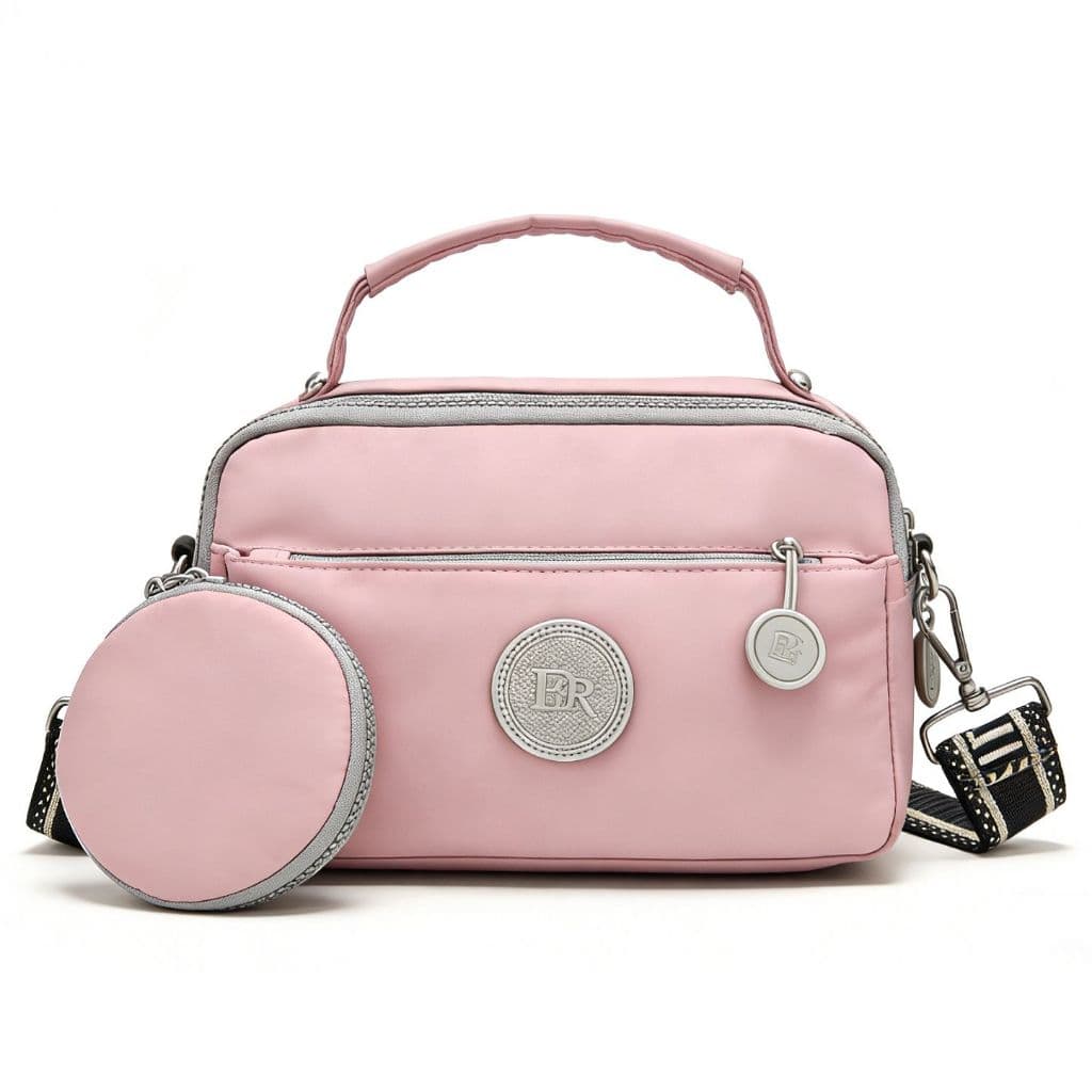 Bolsa transversal feminina impermeável premium com bolso para moedas — compacta, elegante e incrivelmente versátil.