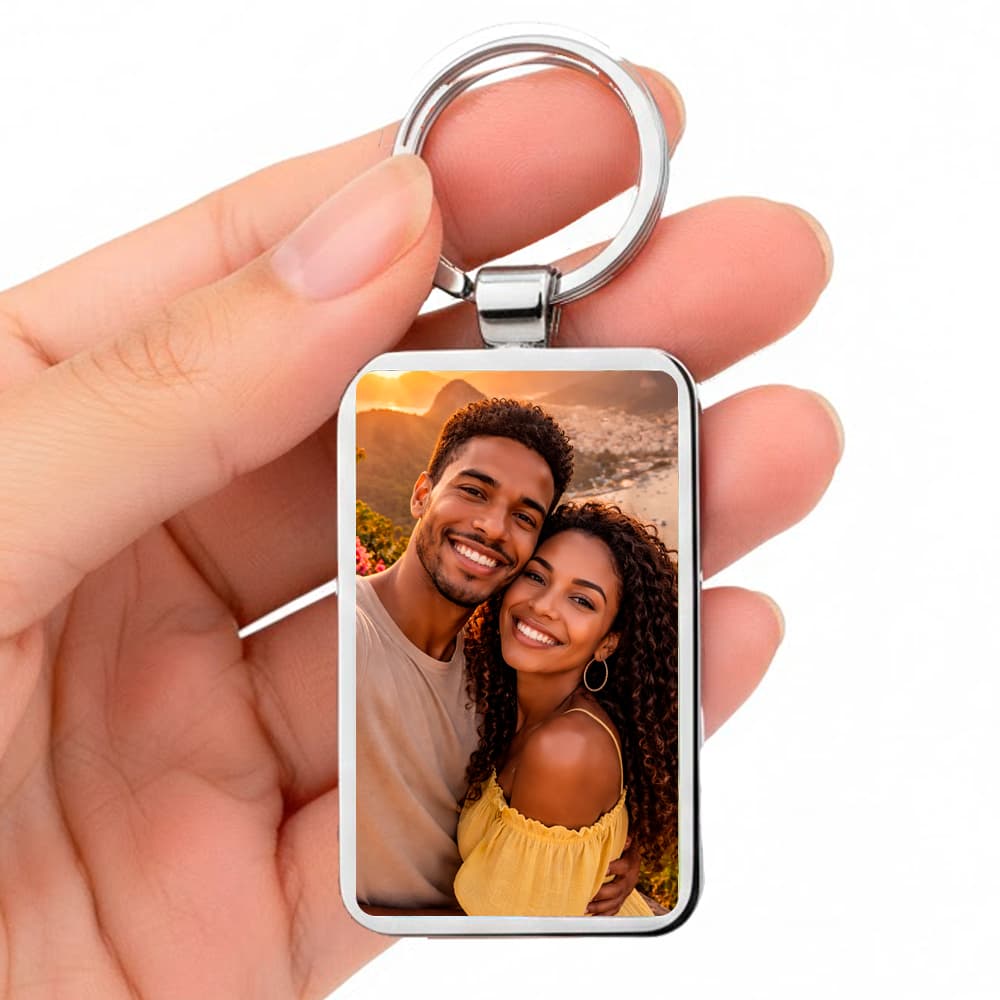 Chaveiro Personalizado com Foto – Presente Criativo em Metal