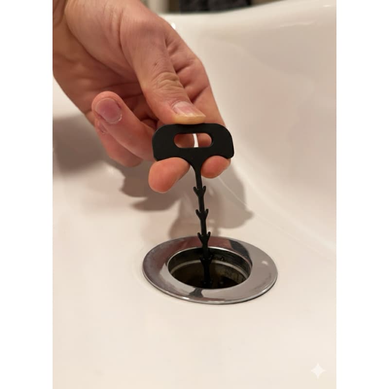 Removedor e desentupidor de ralos - Removedor de Cabelo Ralo Pia Banheiro Desentupidor Kit 3 unidades