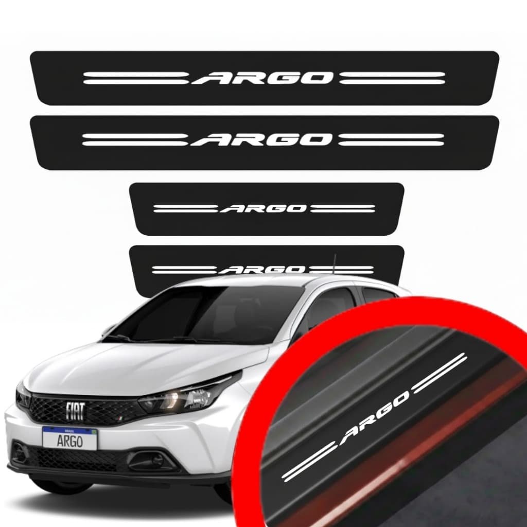 SOLEIRA PROTEÇAO PORTA ARGO UNIVERSAL VINIL PARA CARRO AUTOMOTIVO PERSONALIZADA VARIAS CORES