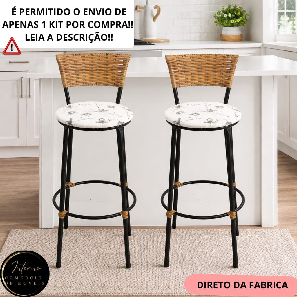 kit 2 banquetas alta imbuia bar balcão PROMOÇÃO