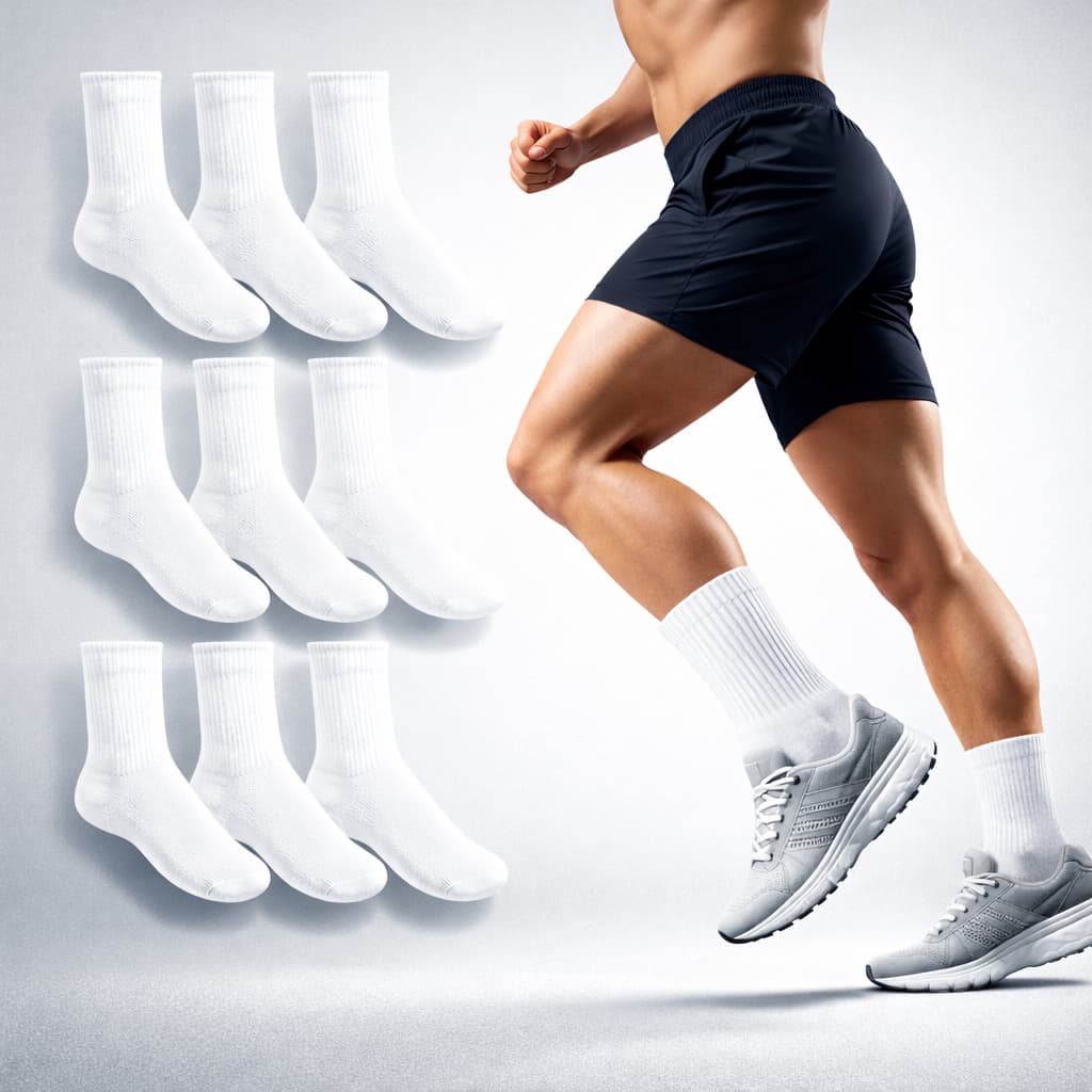 Kit 6 a 12 Pares Meia Cano Médio Masculino Masculina para Academia