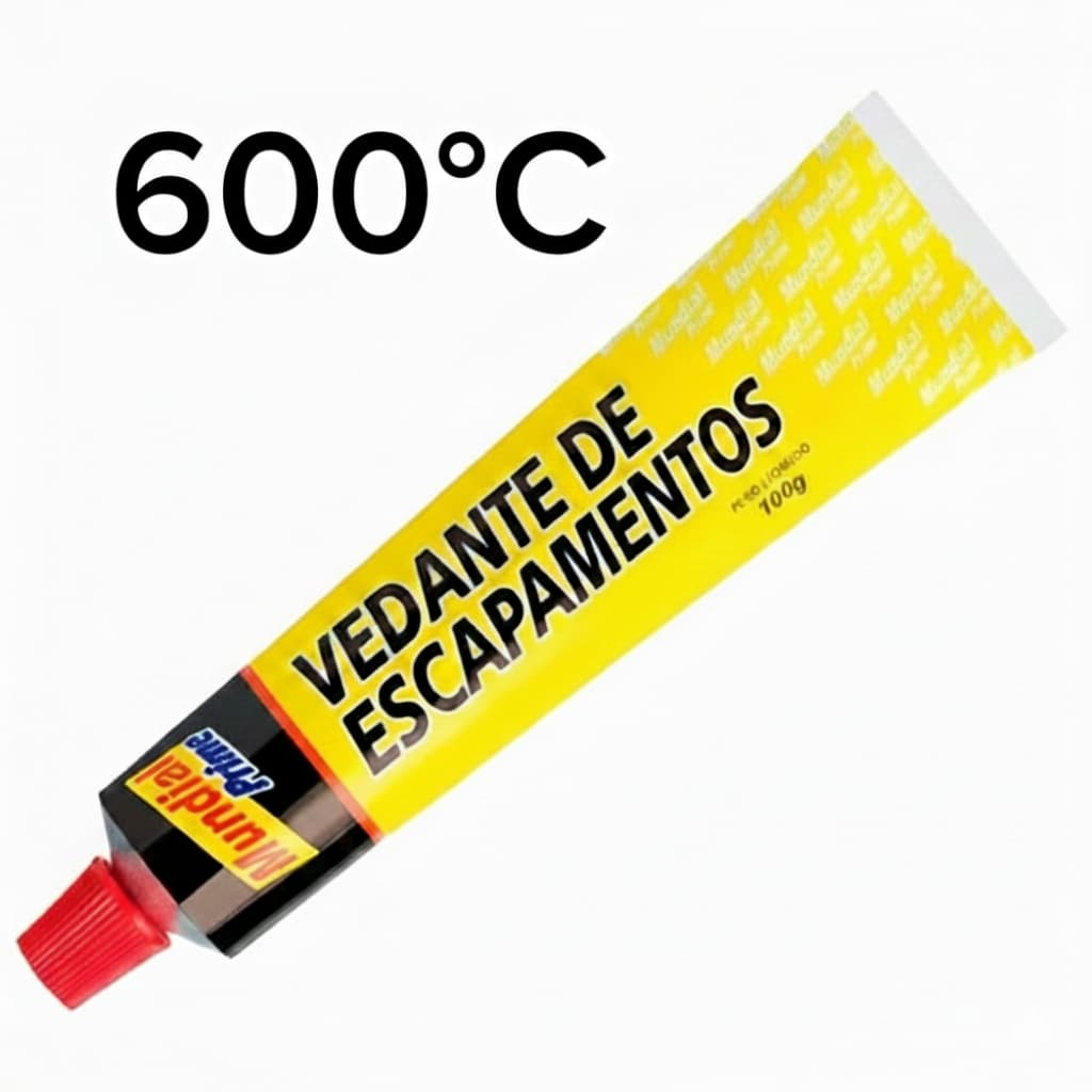 Cola Veda Escapamento Alta Temperatura 600°c Carro Moto 100g Mundial Prime
