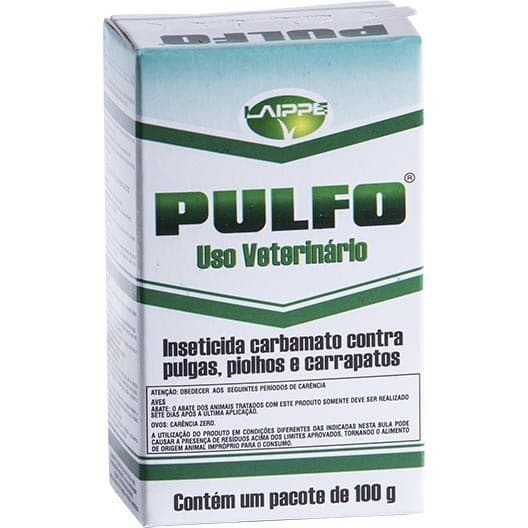 Pulfo Anti Pulgas Piolho E Carrapatos Para Pets  100g