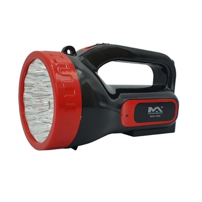 Lanterna Potente De 18 Led Recarregável - Led Max Super Brilhante Lanterna Preto