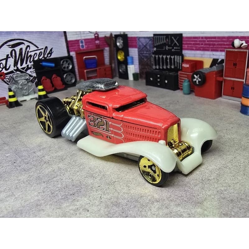 Miniatura Hot Wheels Mid Mill 5-Pack 2011 HW Hot Rods Rat Rod Squad Car Carrinho Loose Diecast Veículo Mainline