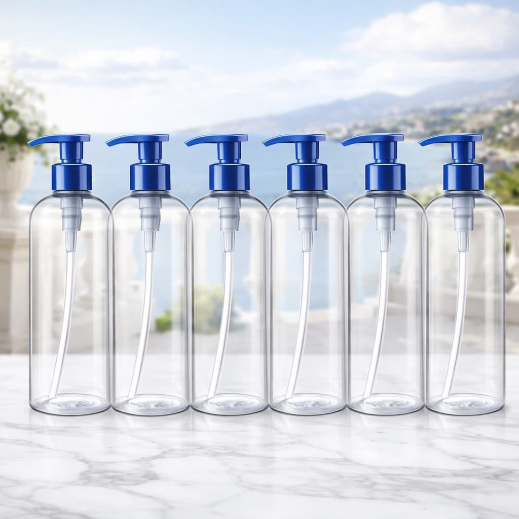 Frascos Forte 1 lt  De Plastico Pet Transparentes De 1 Litro Com Válvula de Saboneteira  Pump