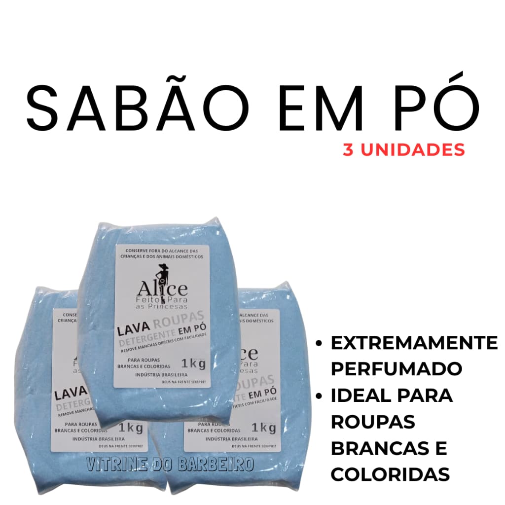 Sabão Em Pó 3 Kg Roupas Renovadas Na Primeira Lavagem