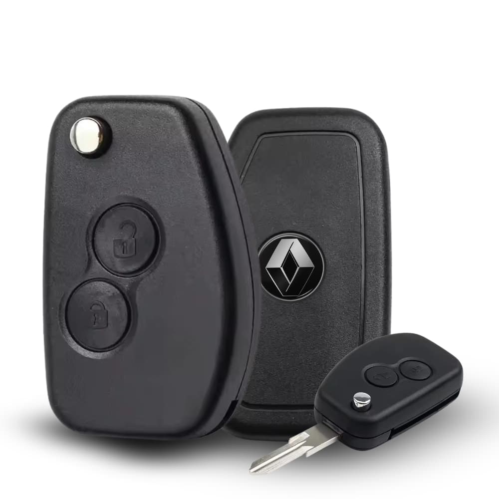 Carcaça Chave Canivete Renault Sandero 2 Botões Yale