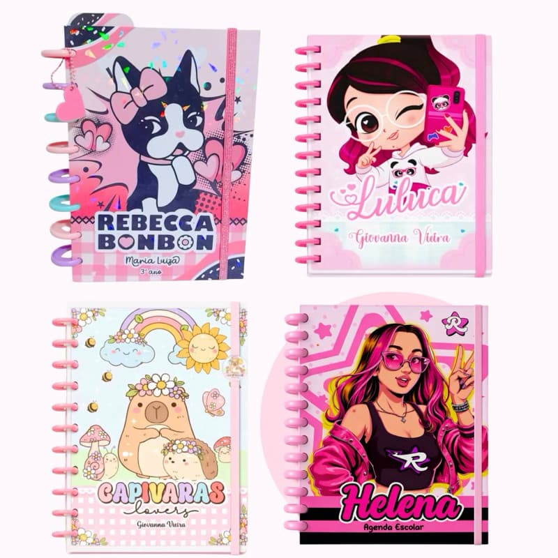 Agenda Escolar Personalizada 1 dia por página