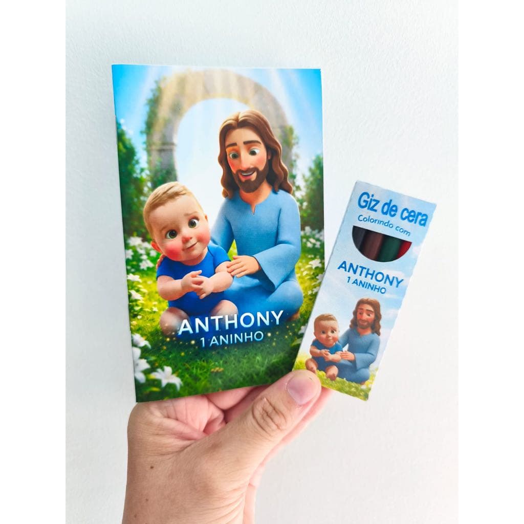 Livrinho livro de colorir com giz de cera Personalizados fazemos todos os temas