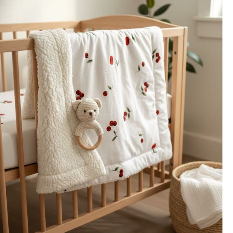 Manta de Bebê Coberdron (0,80cm x1,10m) ou Cobertor (0,75cm x 0,75cm) Sherpa  Estampada Para Menino e Menina