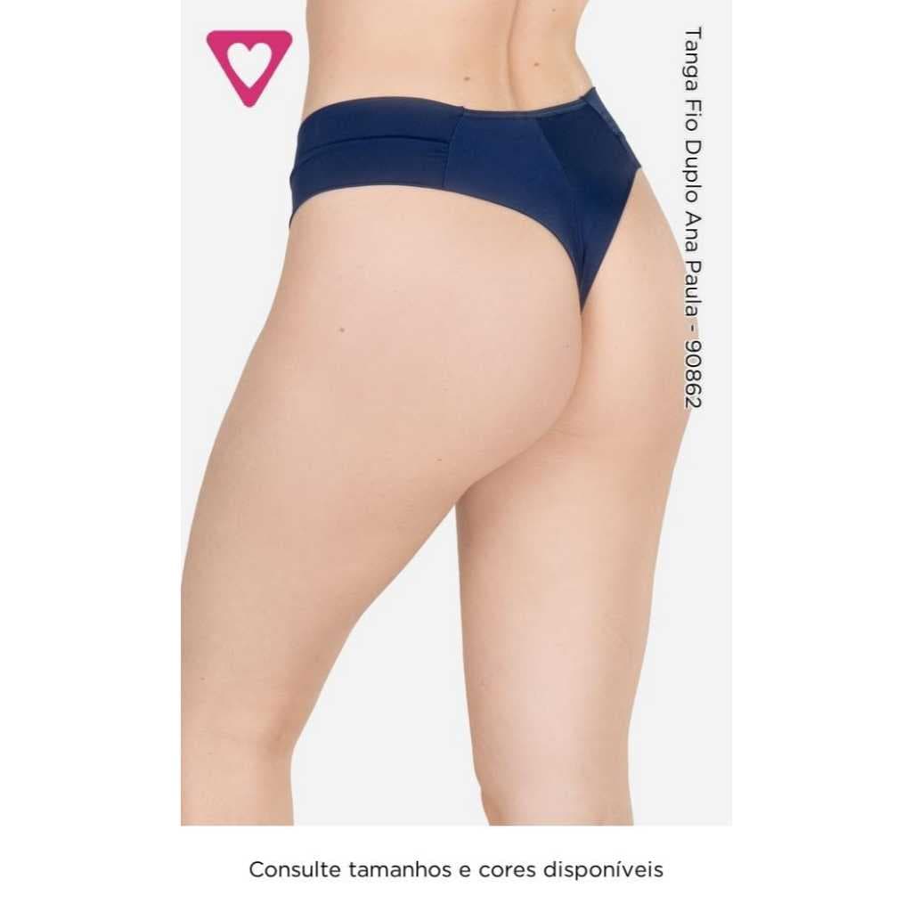 TANGA FIO DUPLO ANA PAULA - LINHA ROMANCE FAVORITA