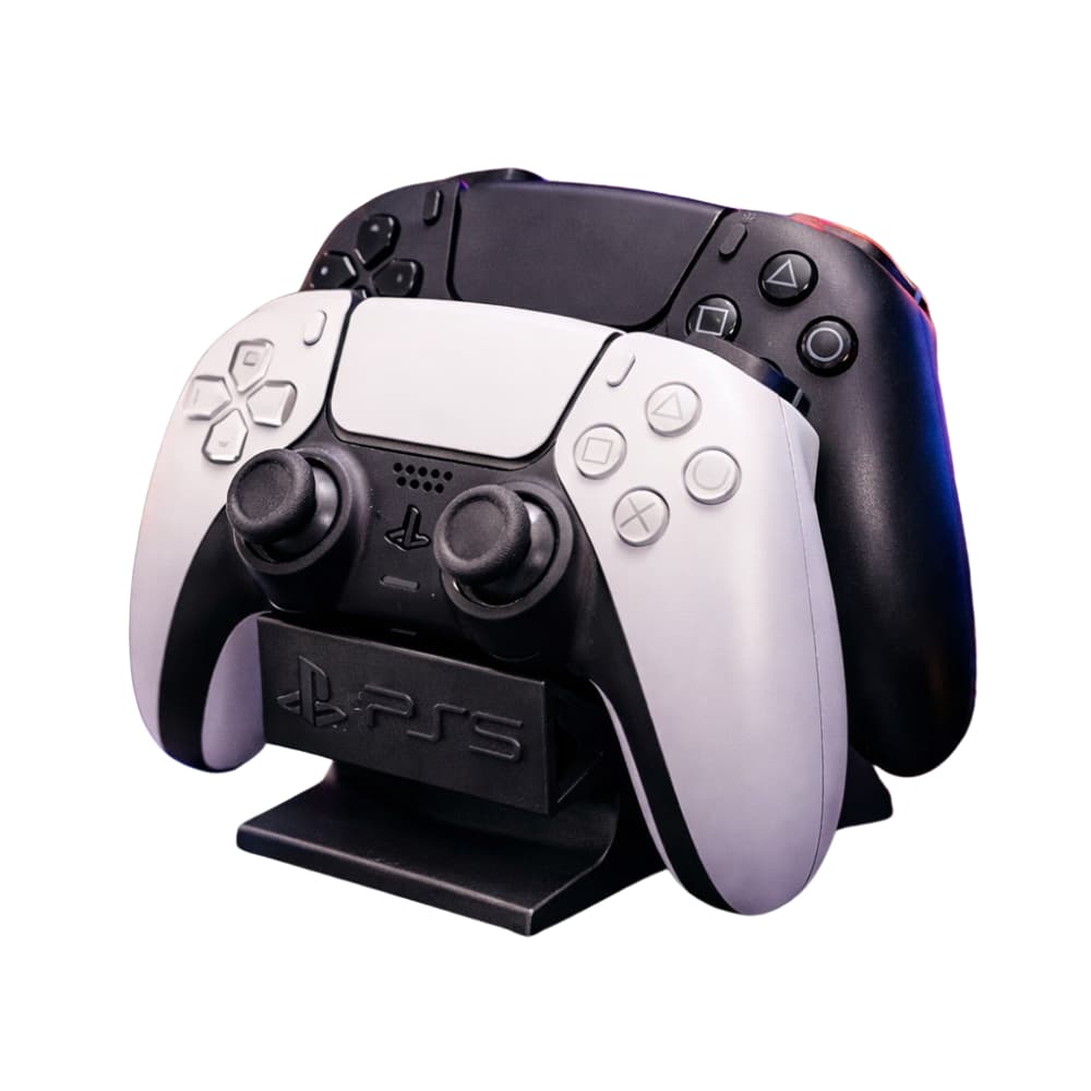 Suporte para 2 Controles PS5 DualSense – Base Gamer Dupla - Moderno