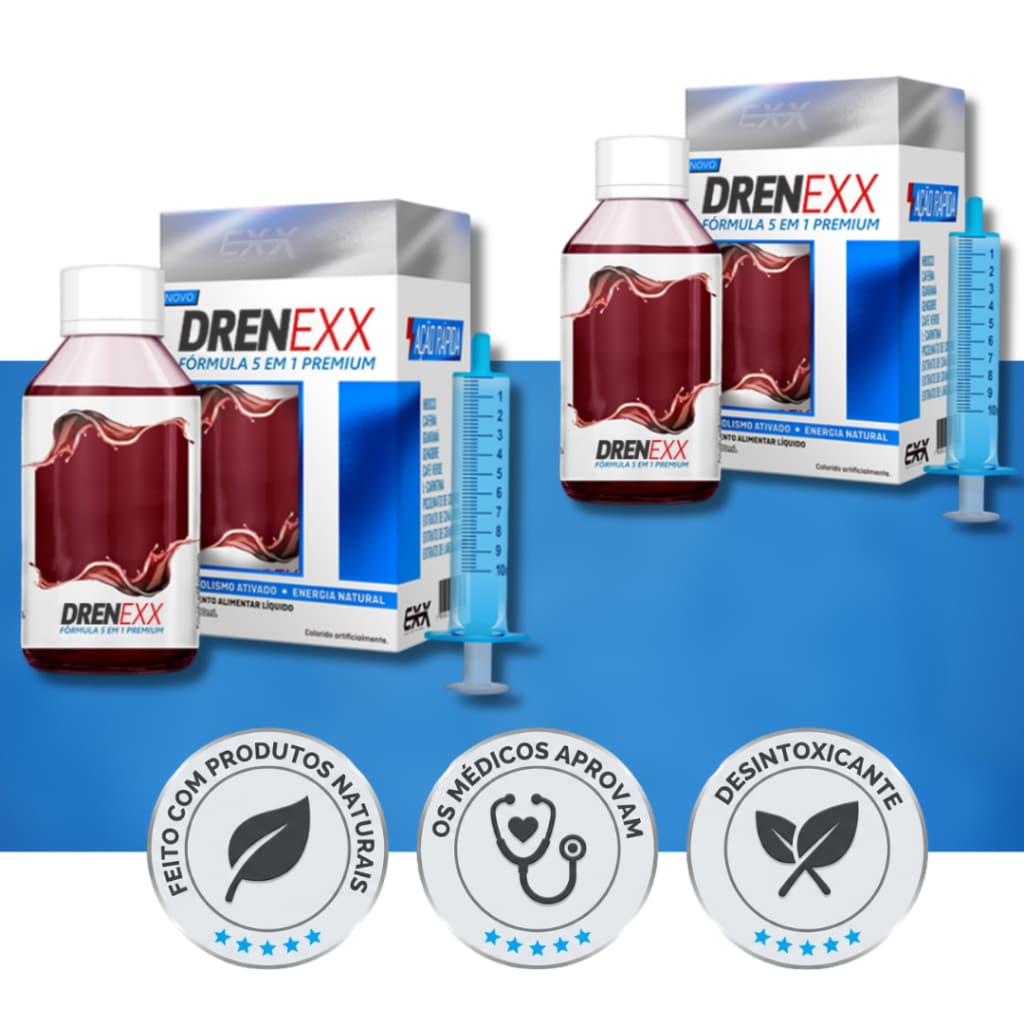 Kit com 2 DRENEXX Diurético Exx Nutrition
