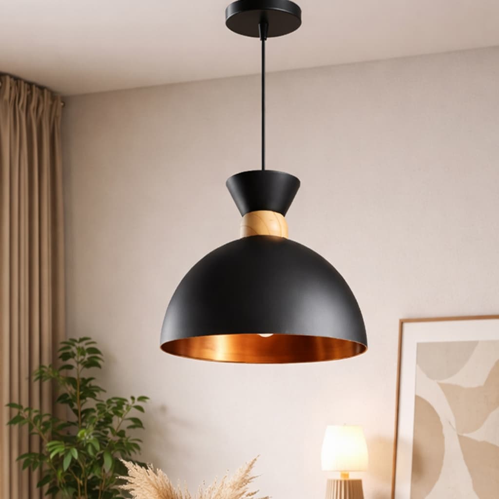 Luminária Pendente Orion Alumínio Moderna para Quarto Sala Cozinha Casa Lustre de Teto Iluminação