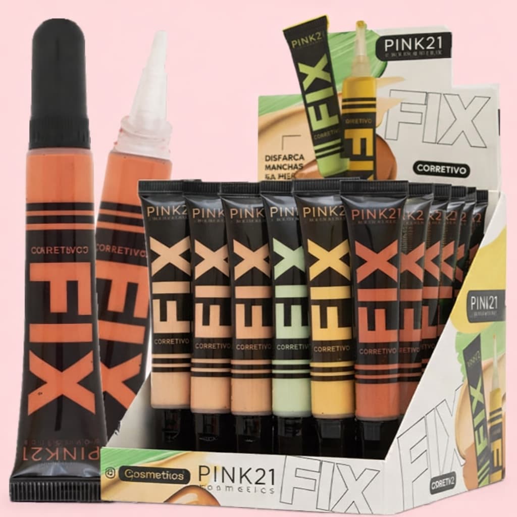 Pink 21 - Corretivo Liquido Camuflador de Manchas Fix