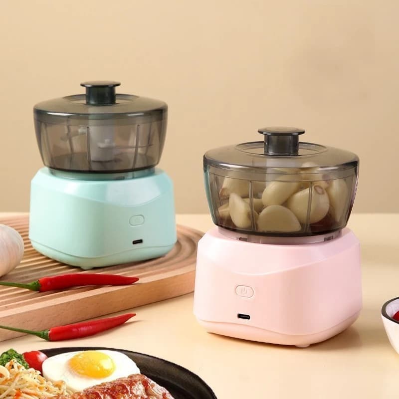 Mini Processador Elétrico USB Recarregável 250ml ROSA