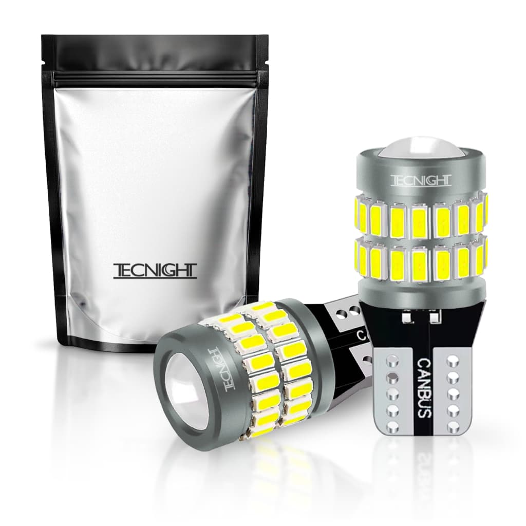 Par Lâmpadas Tecnight Ultraled Pingo T10 Projetor 37 Smd Extra Forte Canbus 8w 6.000k Branco frio