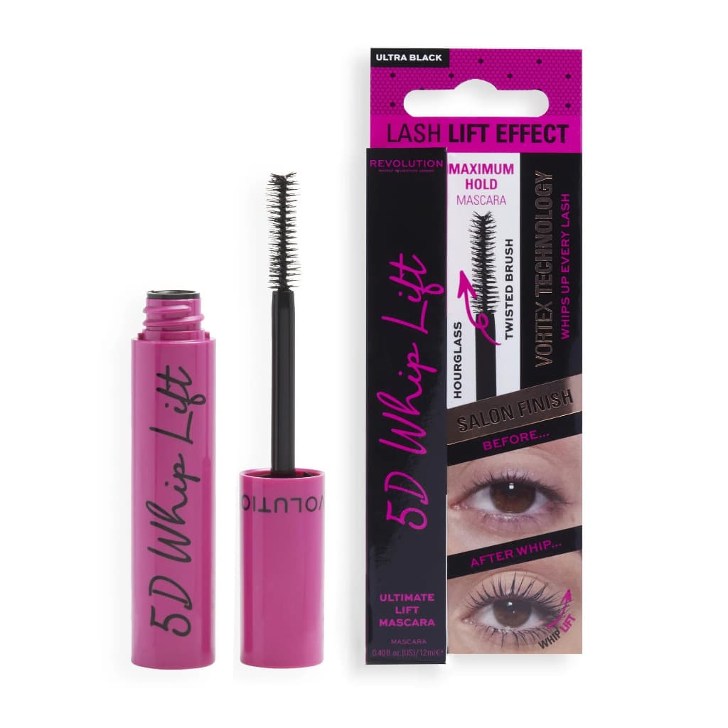 BELEZA MINHA | Makeup Revolution 5d Lash Whip Mascara Lash Lift & Volume Ultra Black