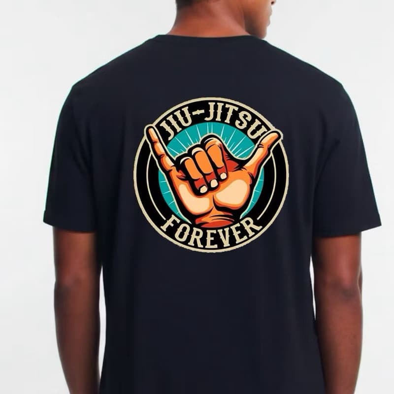 Camiseta Masculina Feminina 100% Algodão Jiu Jitsu Forever