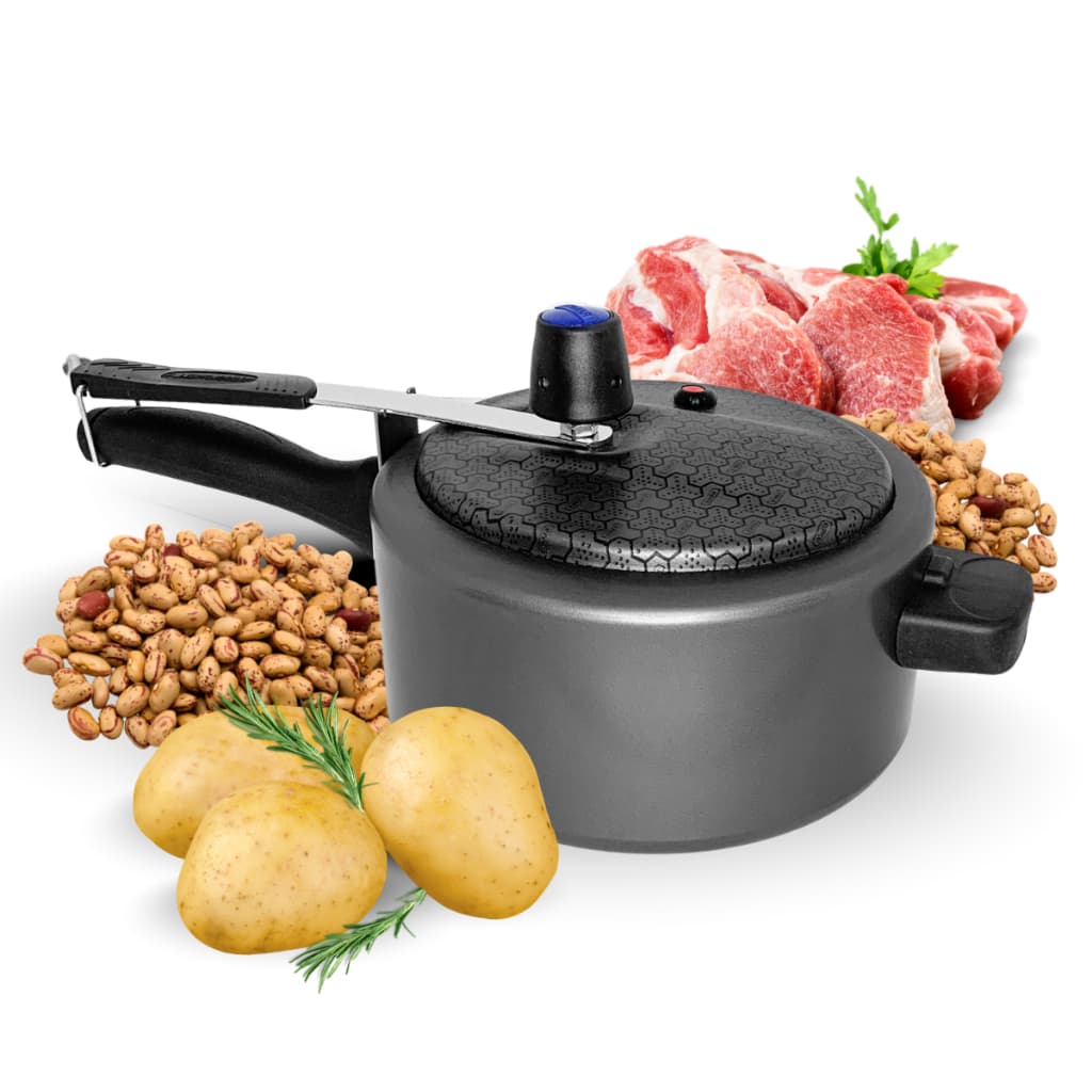 Panela de Pressão Antiaderente Teflon 3 litros 80kPa Segura